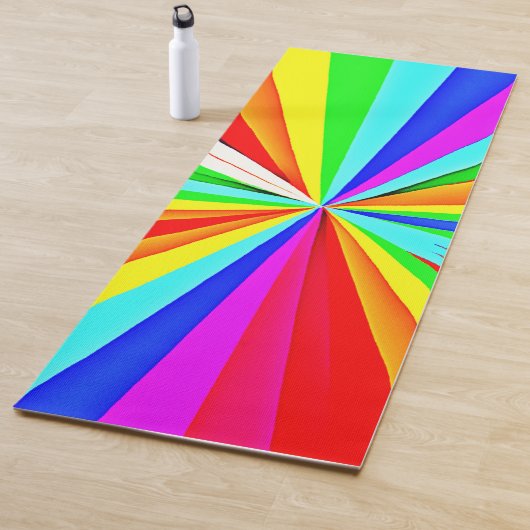 Boeiende levendige tinten Kleurrijk patroon Yogamat (In situ)