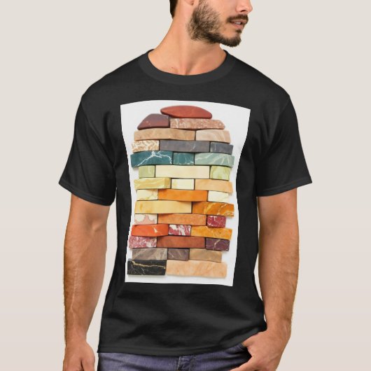 boeiende opstelling van gepolijst t-shirt (Voorkant)
