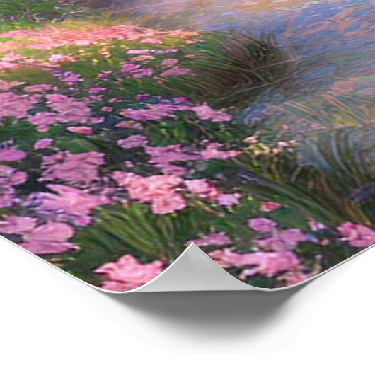 Boeiende Sakura bomen Poster (Hoek)