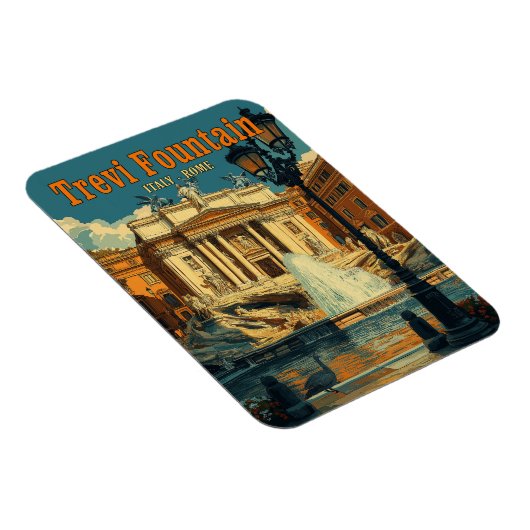 Boeiende Trevi-fontein, Rome -  Magneet (Rechterzijde)