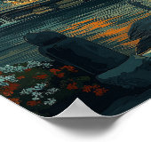 Boeiende Trevi-fontein, Rome -  Poster (Hoek)