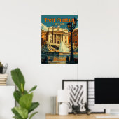 Boeiende Trevi-fontein, Rome -  Poster (Thuiskantoor)