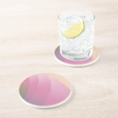 boeiende wervelwind: Zacht ontwerp kleurverloop Zandsteen Onderzetter (Zijkant)