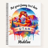 Boeiende zonsondergang in het Arches National Park Notitieboek (Voorkant)