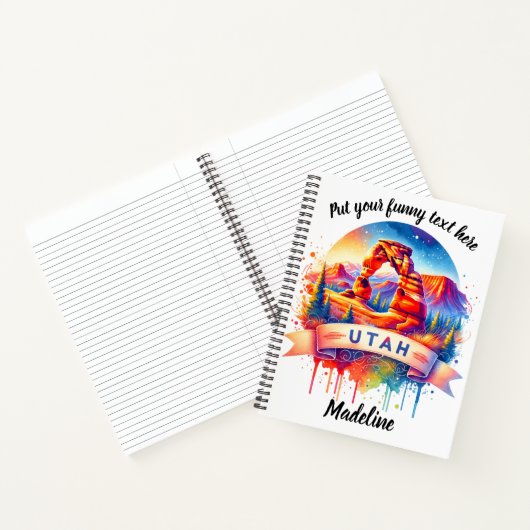 Boeiende zonsondergang in het Arches National Park Notitieboek (Binnen)