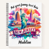 Boeiende zonsondergang uitzicht van de skyline van notitieboek (Voorkant)