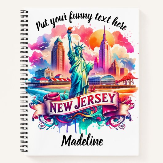 Boeiende zonsondergang uitzicht van de skyline van notitieboek (Voorkant)