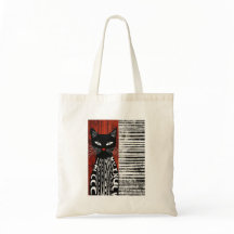 Boeiende zwarte kat kunst