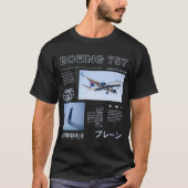 Boeing 757 Graphic Design T-shirt (Voorkant)