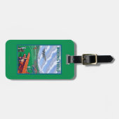 Boeing Vintage Travel Poster Bagagelabel (Voorkant horizontaal)