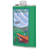 Boeing Vintage Travel Poster Heupfles (Links)