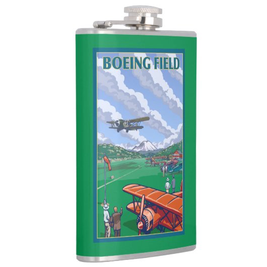 Boeing Vintage Travel Poster Heupfles (Rechts)