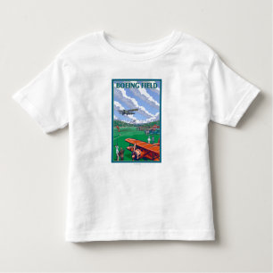 Boeing Vintage Travel Poster Kinder Shirts