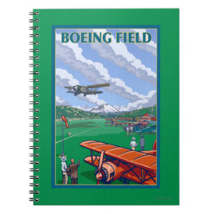 Boeing Vintage Travel Poster Notitieboek
