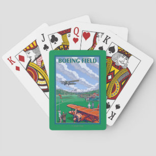 Boeing Vintage Travel Poster Speelkaarten