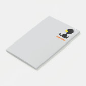 Boek-a-Boe! Mooie Cartoon Eend met Grappige Woords Post-it® Notes (Schuin)