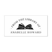 boek aangepaste naam uit de bibliotheek rubberstempel (Afrduk)