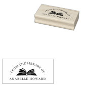boek aangepaste naam uit de bibliotheek rubberstempel (Gestempeld)