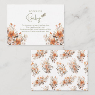 Boek aanvraag Baby in Bloom Girl Baby shower Informatiekaartje