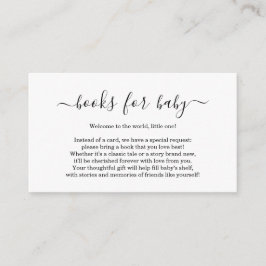 Boek Aanvraag Baby shower Uitnodiging Eenvoudig sc Informatiekaartje