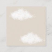 Boek aanvraag beer clouds baby girl shower informatiekaartje (Achterkant)