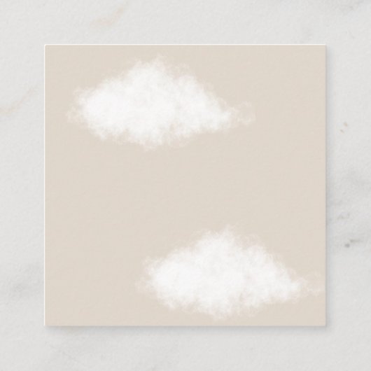 Boek aanvraag beer clouds baby girl shower informatiekaartje (Achterkant)