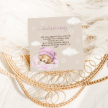 Boek aanvraag beer clouds baby girl shower