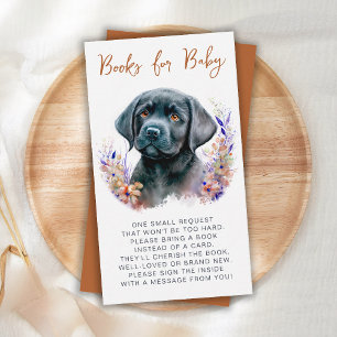 Boek-aanvraag Boek Baby shower van Boho Puppy Dog  Informatiekaartje