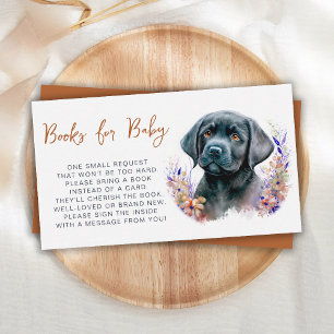 Boek-aanvraag Boek Baby shower van Boho Puppy Dog  Informatiekaartje