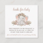 Boek-aanvraag Boek Boho Elephant Informatiekaartje (Voorkant)