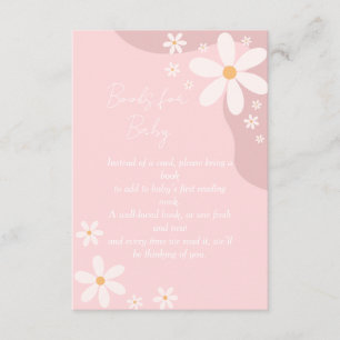 Boek Aanvraag Gedicht Baby shower Pink Boho Informatiekaartje