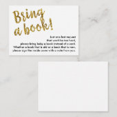 Boek Aanvraag Invoegen Behuizing Kaart, Gouden Gli Informatiekaartje (Voorkant / Achterkant)