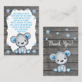 Boek Aanvraag Kaart Boy Beer Shower (Voorkant / Achterkant)