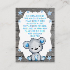 Boek Aanvraag Kaart Boy Beer Shower