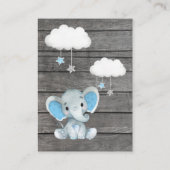 Boek Aanvraag Kaart Boy Elephant Shower Blue (Achterkant)