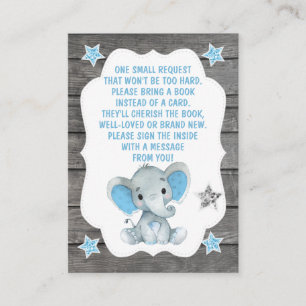 Boek Aanvraag Kaart Boy Elephant Shower Blue