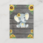 Boek Aanvraag Kaart Meisje Olifant Douche geel (Achterkant)