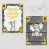 Boek Aanvraag Kaart Meisje Olifant Douche geel (Voorkant / Achterkant)