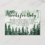 Boek aanvraag Misty Forest Baby shower Informatiekaartje (Voorkant)