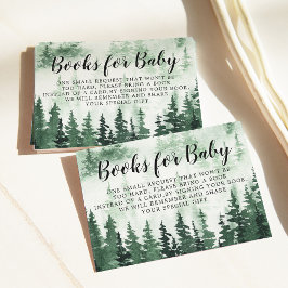 Boek aanvraag Misty Forest Baby shower Informatiekaartje
