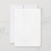 Boek Aanvraag Moon Star Baby shower Silver White Kaart (Achterkant)
