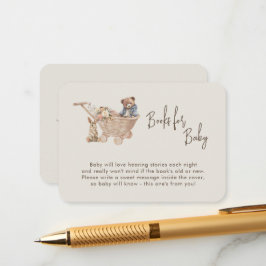 Boek aanvraag Neutral Boho Baby toys Baby shower Informatiekaartje