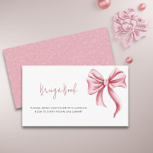 Boek aanvraag Pink Bow Baby shower