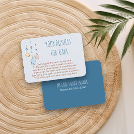 Boek aanvraag voor Baby Poem Nursery Stars Blue Informatiekaartje