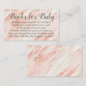 Boek Aanvraag voor Baby shower Roos Gedicht Uitnod Informatiekaartje (Voorkant / Achterkant)