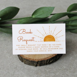 Boek Aanvraag Yellow Sun Baby shower Informatiekaartje