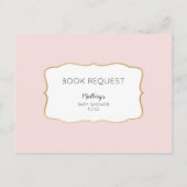 Boek aanvraagkaart — ELKE KLEUR ACHTERGROND Uitnodiging Briefkaart (Achterkant)