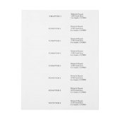  boek adresetiketten adreslabel wikkel (Vel)