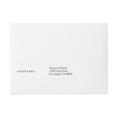  boek adresetiketten adreslabel wikkel (Voorkant)