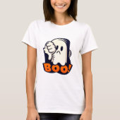 Boek Afkeurend Grumpy Halloween Ghost Design T-shirt (Voorkant)